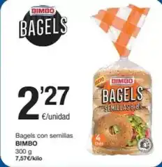 SPAR Fragadis Bimbo - bagels con semillas oferta