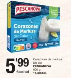 SPAR Fragadis Pescanova - corazones de merluza sin piel oferta