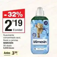 SPAR Fragadis Caricias - suavizante concentrado azul floral o oferta
