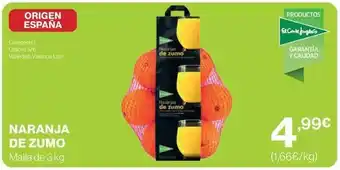 El Corte Inglés Origen - naranja de zumo oferta