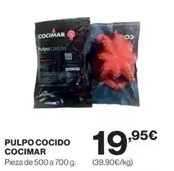 El Corte Inglés Cocimar - pulpo cocido oferta
