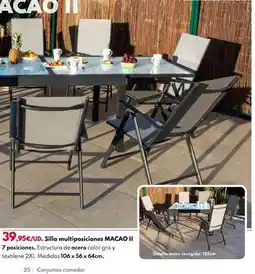 BricoCentro Silla multiposiciones macao ii oferta