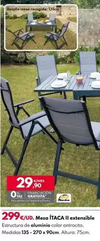 BricoCentro Mesa itaca ii extensible oferta