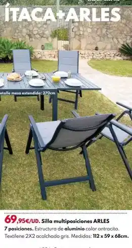 BricoCentro Silla multiposiciones arles oferta