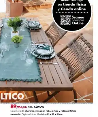 BricoCentro Silla baltico oferta