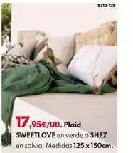 BricoCentro Plaid sweetlove o shez oferta