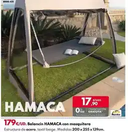 BricoCentro Balancin hamaca con mosquitera oferta