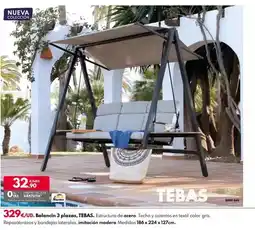 BricoCentro Balancin 3 plazas, tebas oferta