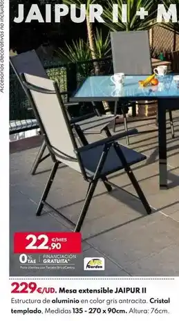BricoCentro Mesa extensible jaipur ii oferta