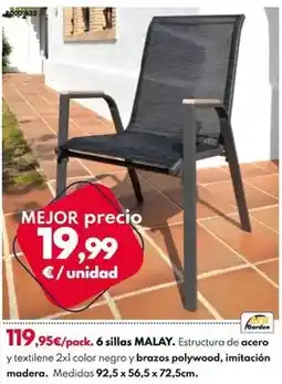 BricoCentro 6 sillas malay oferta
