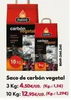 BricoCentro Saco de carbón vegetal oferta