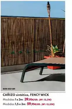 BricoCentro Cañizo sintético, fency wick oferta