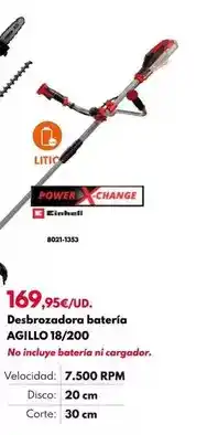 BricoCentro Desodoradora batería agillo 18/200 oferta