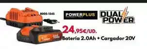 BricoCentro Dual power - batería 2.0ah + cargador 20v oferta