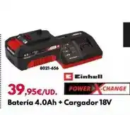 BricoCentro Einhell - batería 4.0ah + cargador 18v oferta