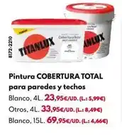 BricoCentro Titanlux - pintura cobertura total para paredes y techos oferta