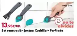 BricoCentro Set renovación juntas: cuchilla + perfilado oferta