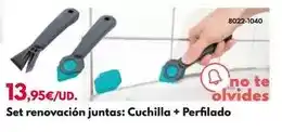 BricoCentro Set renovación juntas: cuchilla + perfilado oferta