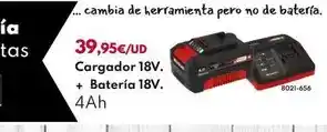 BricoCentro Cargador 18v. + batería 18v oferta