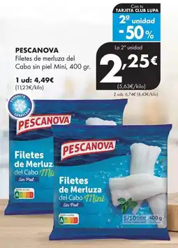 Supermercados Lupa Pescanova - filetes de merluza del cabo sin piel mini oferta