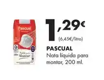 Supermercados Lupa Pascual - nata líquida para montar oferta