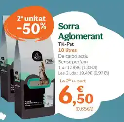 TiendAnimal TK-PET Sorra Aglomerant oferta