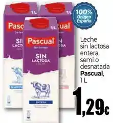 Unide Supermercados Pascual - leche sin lactosa entera/ semi o desnatada oferta