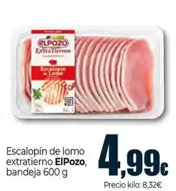 Unide Supermercados Elpozo - escalopín de lomo extratierno oferta