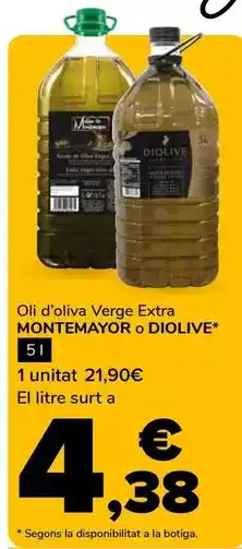 Supeco Montemayor/diolive - oli d'oliva verge extra oferta