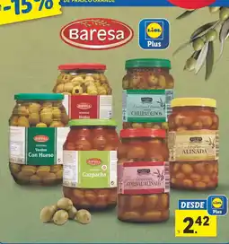 Lidl Baresa - en todas las aceitunas de frasco grande oferta