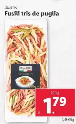 Lidl Italiamo - fusili tris de puglia oferta