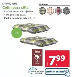 Lidl Livarno home - cojin para silla oferta