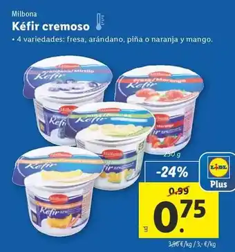Lidl Milbona - kefir cremoso oferta