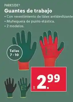 Lidl Parkside - guantes de trabajo oferta