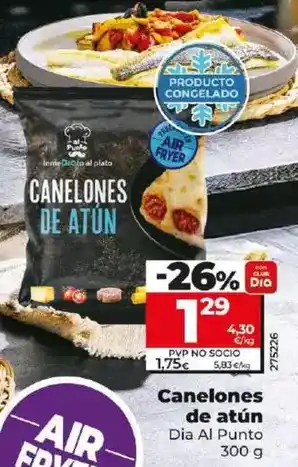 Dia Dia al punto - canelones de atún oferta