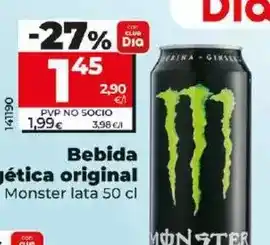 Dia Monster - bebida energética original oferta