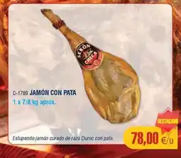Abordo Duroc - jamón con pata oferta