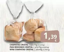 Supermercados MAS Cristal - chapatas pan redondo mini chapatas oferta