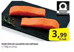 Supermercados MAS Porcion de salmon sin espinas oferta
