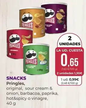 SPAR Gran Canaria Pringles - snacks oferta