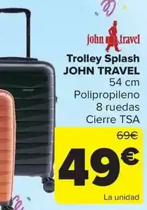 Carrefour John travel - trolley splash oferta