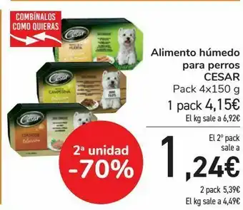 Alimento húmedo para perros cesar