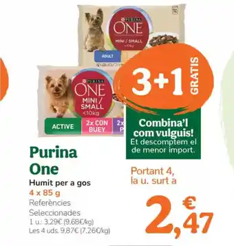 TiendAnimal PURINA ONE Humit per a gos oferta