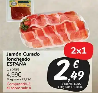 Carrefour Market Jamón curado loncheado españa oferta