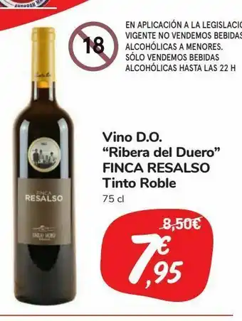 Carrefour Market Vino d.o. “ribera del duero” finca resalso tinto roble oferta
