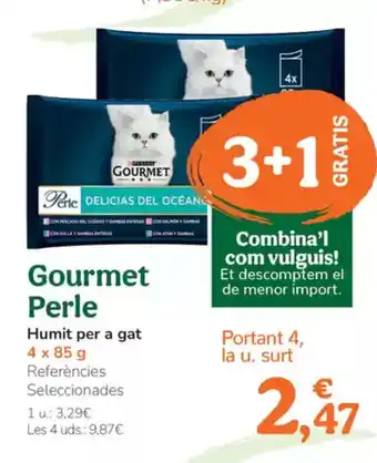 TiendAnimal GOURMET PERLE Humit per a gat oferta