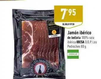 Supermercados Deza Jamón Ibérico De Bellota 100% Raza Ibérica Ibesa D.o.p. Los Pedroches oferta
