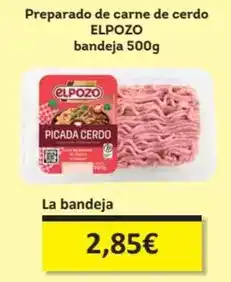 Economy Cash Elpozo - preparado de carne de cerdo bandeja oferta