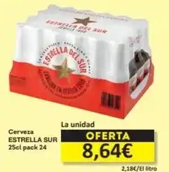Economy Cash Estrella del sur - cerveza oferta