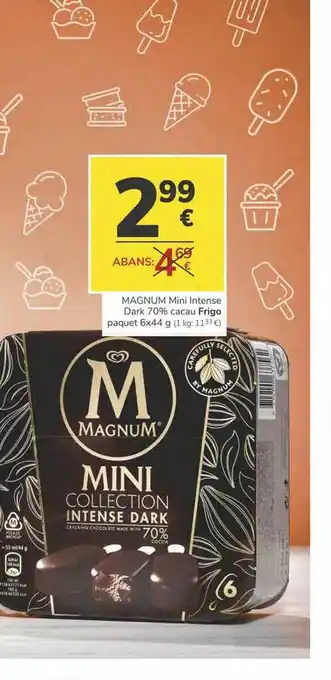 Supermercados Charter Frigo Magnum Mini Intense Dark 70% Cacau 6x44g oferta